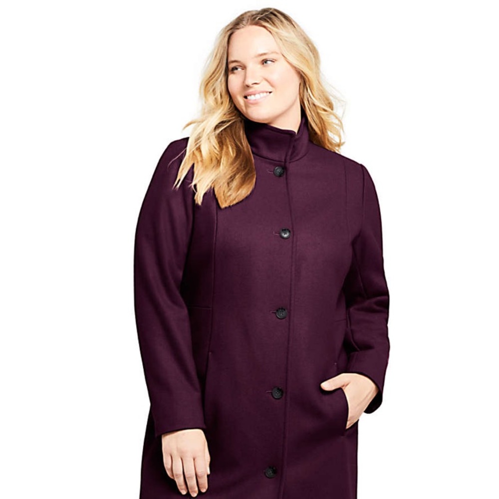 Lands’ end size 18w women’s wool blend coat